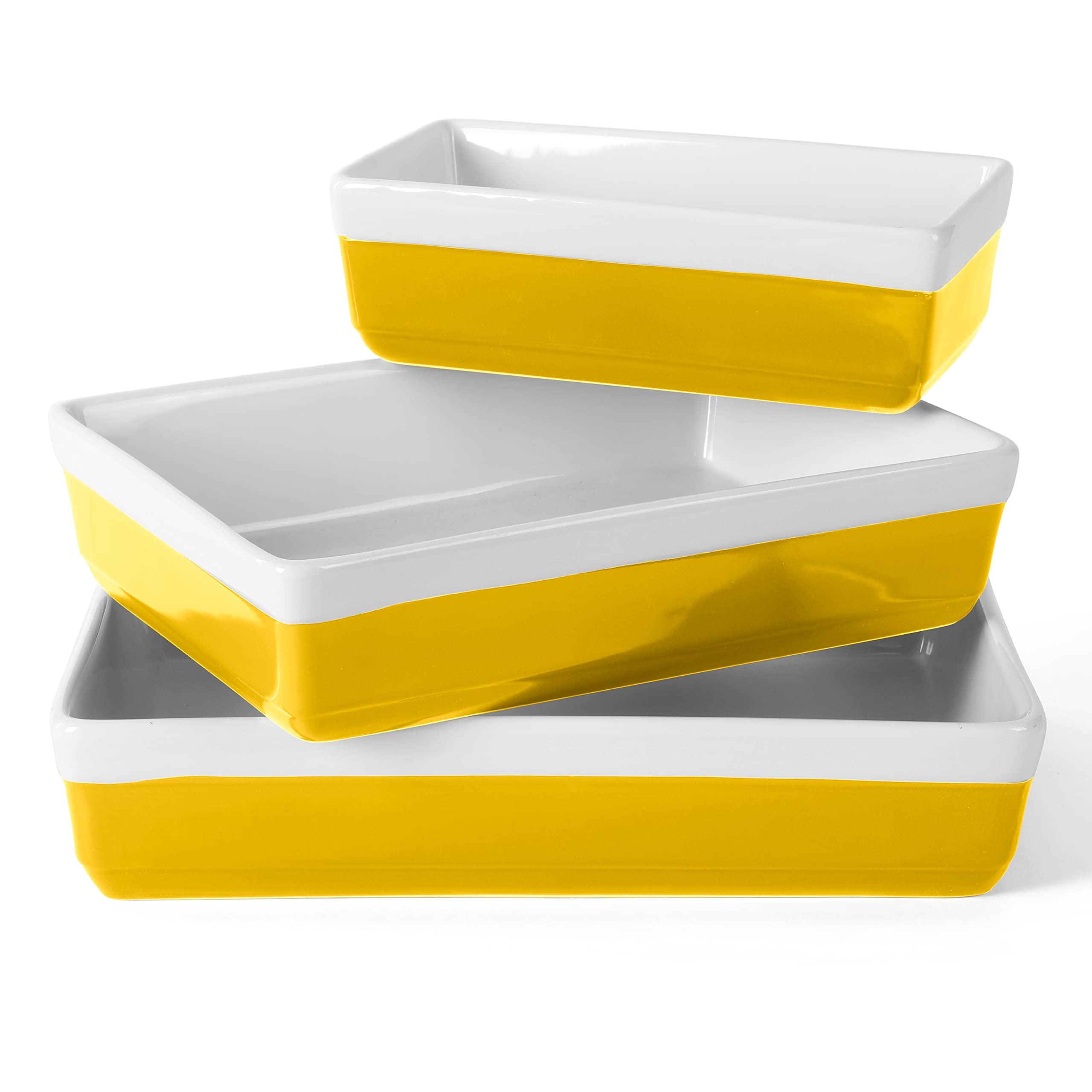 Martha Stewart Broadbrook Ceramic Bakeware, 13x9 Inch Rectangular Baking Dish with Handles, Cream Glazed Stoneware for Casseroles, Lasagna, Roasts & Desserts, Oven & Dishwasher Safe