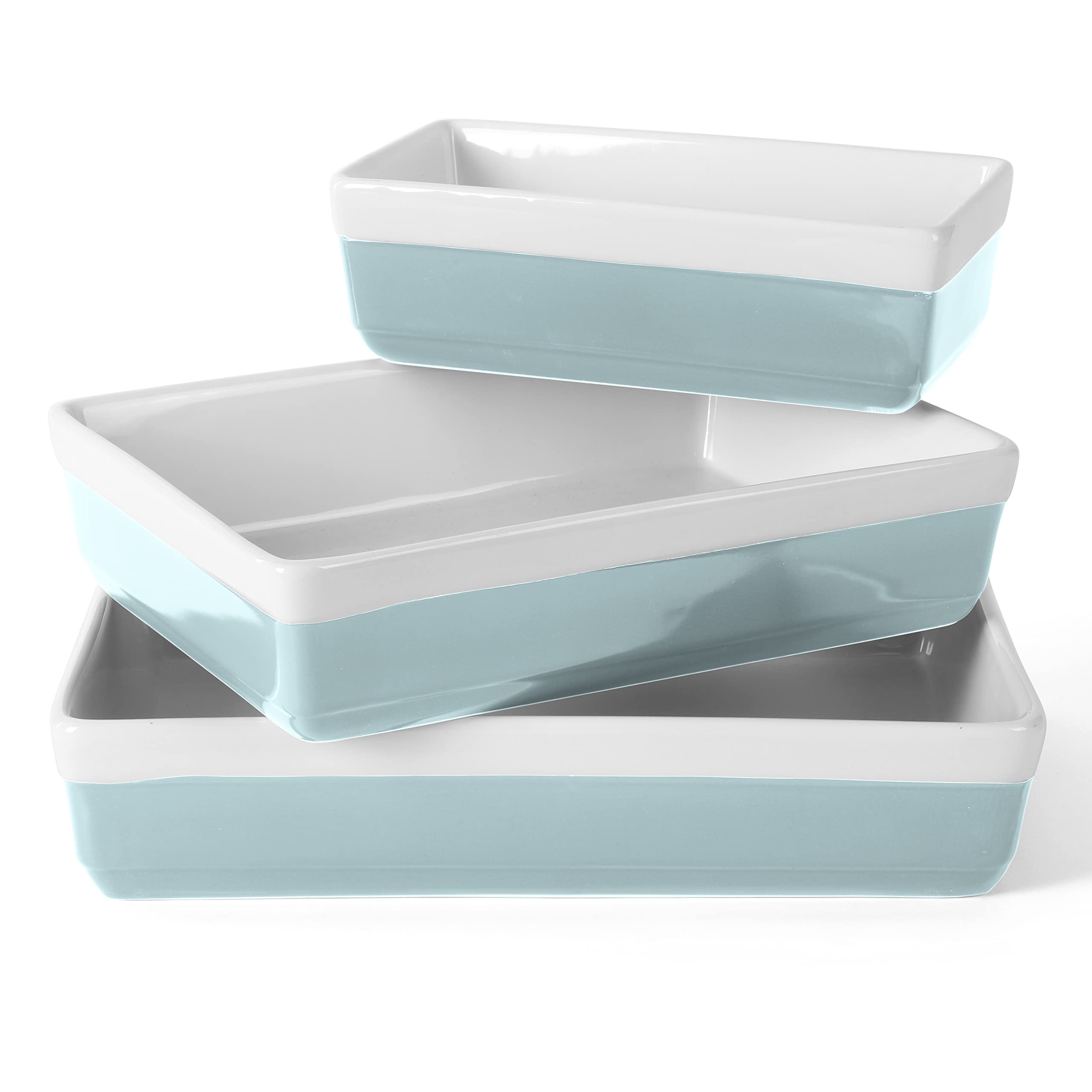 Martha Stewart Broadbrook Ceramic Bakeware, 13x9 Inch Rectangular Baking Dish with Handles, Cream Glazed Stoneware for Casseroles, Lasagna, Roasts & Desserts, Oven & Dishwasher Safe